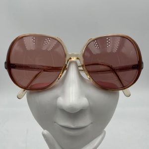 Vintage MC Beige Oval Sunglasses Frames Cavalier